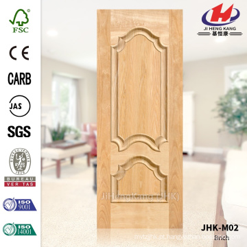 JHK-M02 Novo Design de madeira maciça Villa Interior Brich Veneer Natural Tailândia Porta Painel